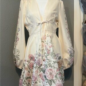 Floral Cream Dress